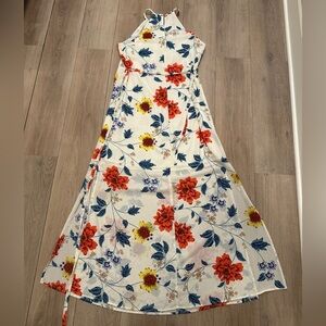 NY & Co Floral Halter Maxi Dress